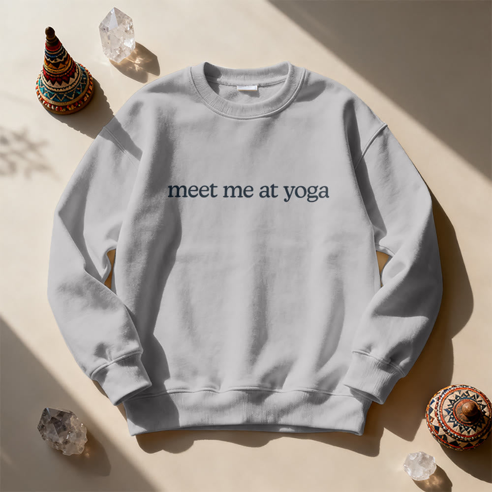 Olivenorma Meet Me At Yoga Cute Sweatshirt - image 12