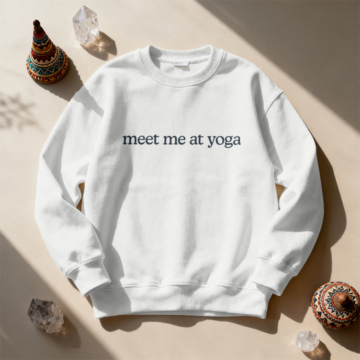 Olivenorma Meet Me At Yoga Cute Sweatshirt - image 8