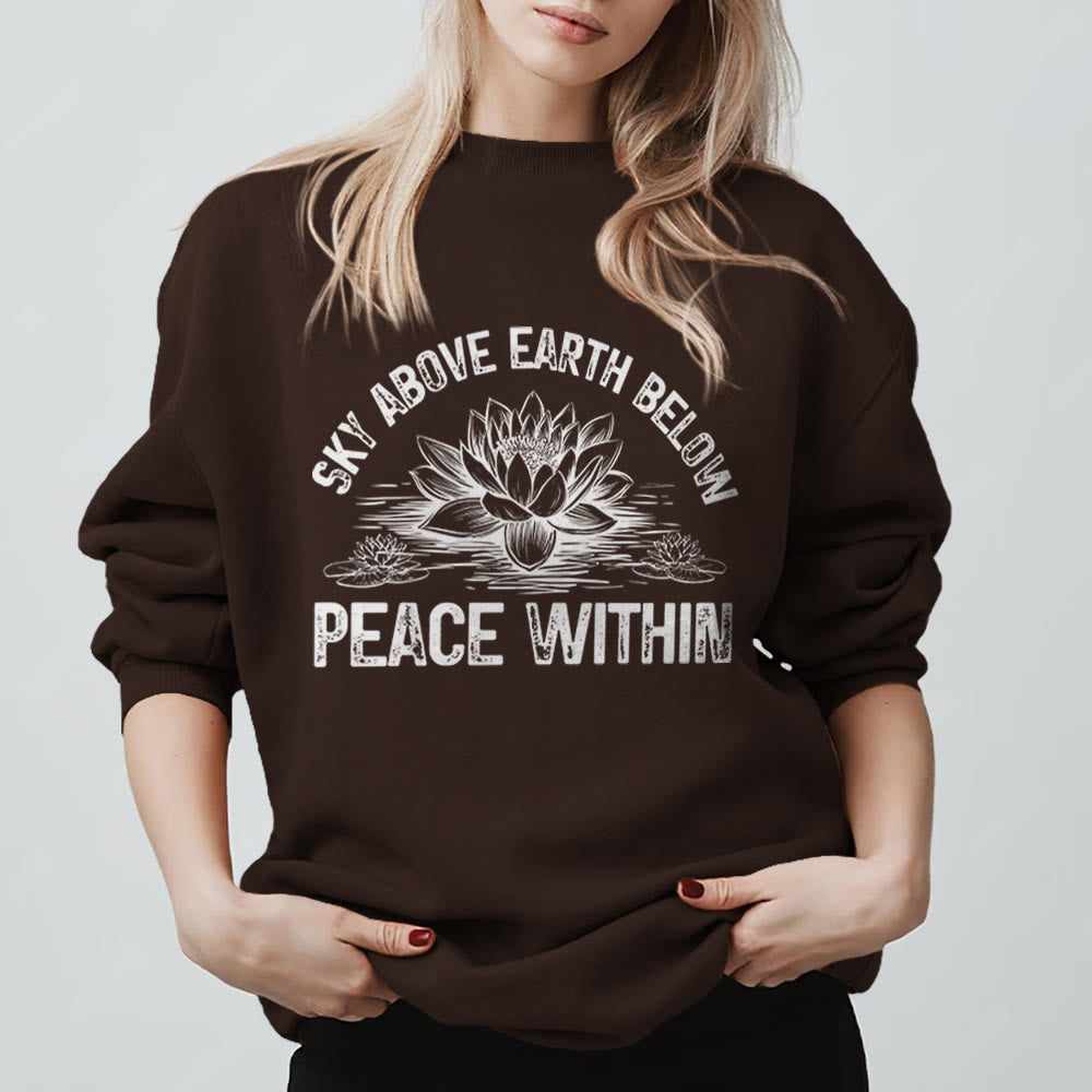 Olivenorma Lotus Mindfulness Meditation Sweatshirt - Brown - 2XL - image 5