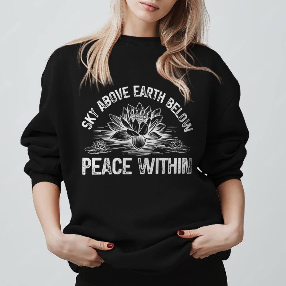 Olivenorma Lotus Mindfulness Meditation Sweatshirt - Black - 2XL - image 7