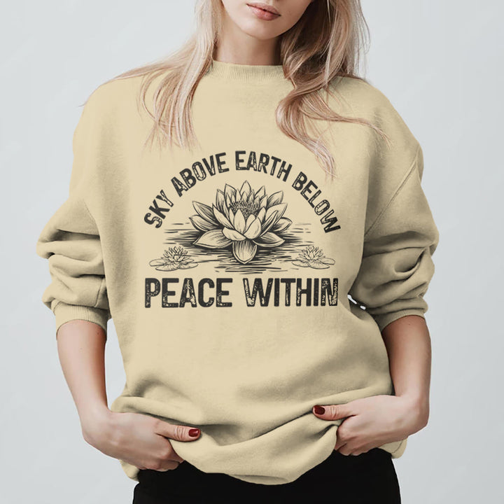 Olivenorma Lotus Mindfulness Meditation Sweatshirt - LightYellow - 2XL - image 9