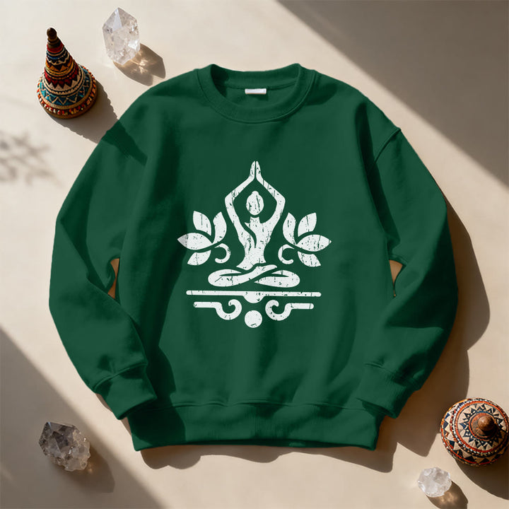 Olivenorma Namaste Yoga Lover Sweatshirt - image 6