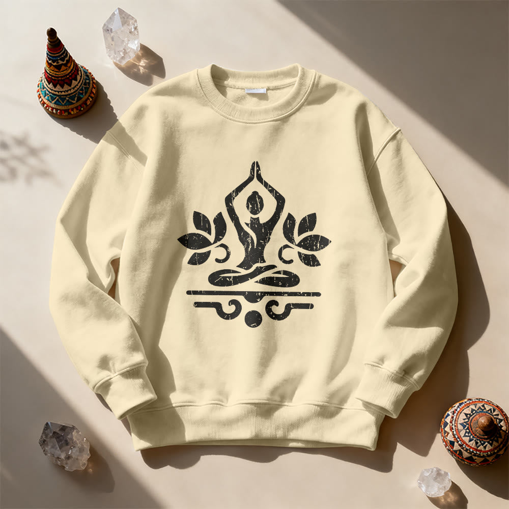Olivenorma Namaste Yoga Lover Sweatshirt - image 12