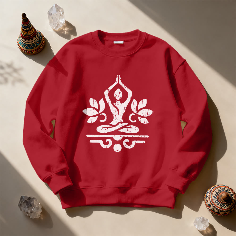 Olivenorma Namaste Yoga Lover Sweatshirt - image 14
