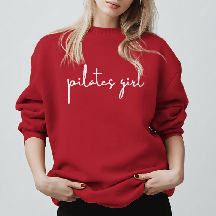 Olivenorma Pilates Girl Fitness Sweatshirt - Red - 2XL - image 0