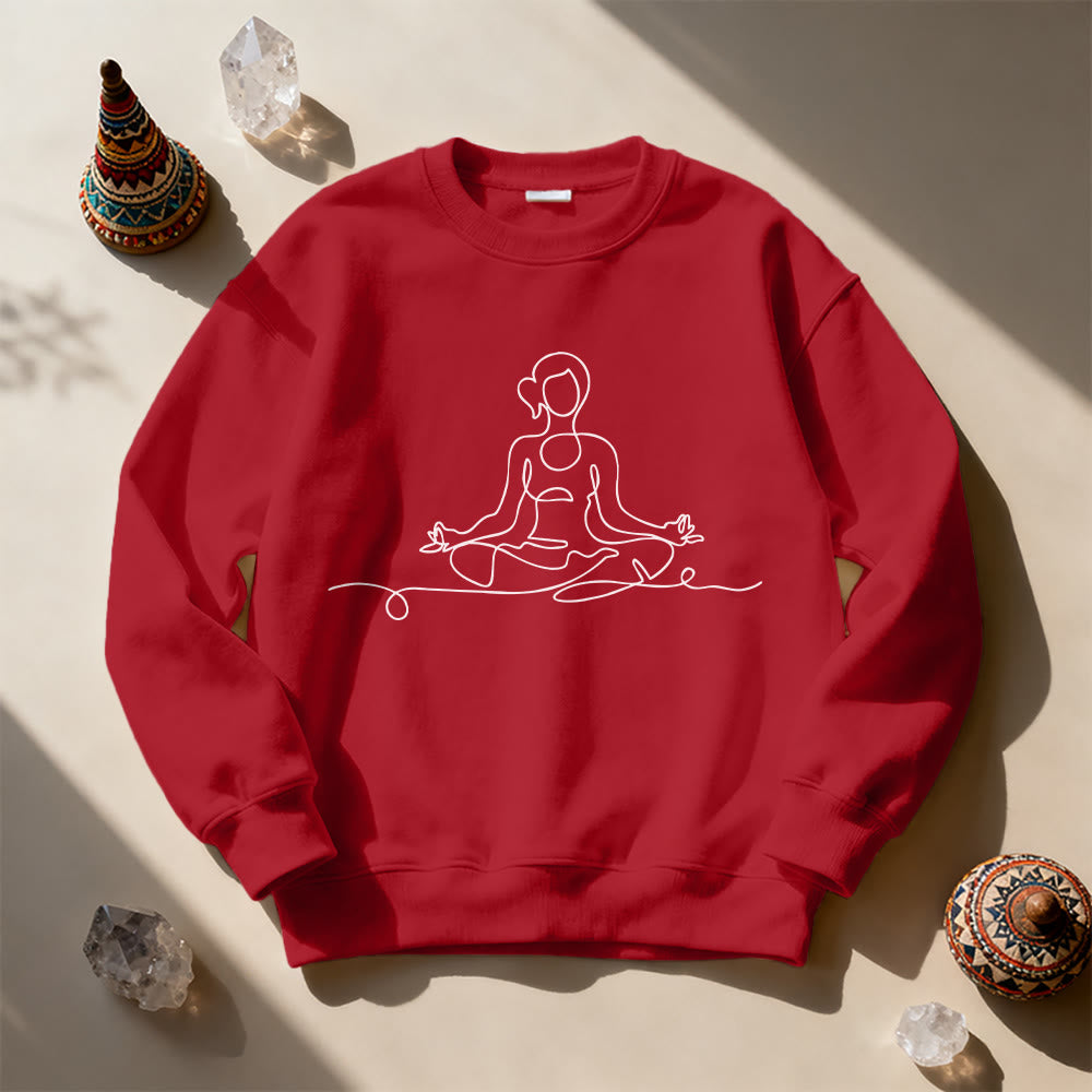 Olivenorma Minimalist Meditation Yoga Sweatshirt - image 14