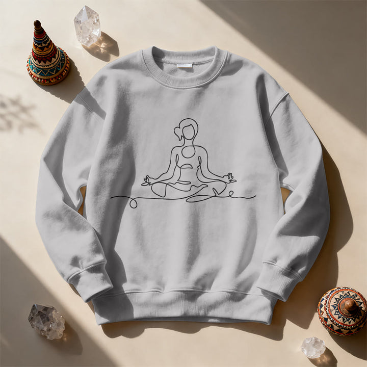 Olivenorma Minimalist Meditation Yoga Sweatshirt - image 4