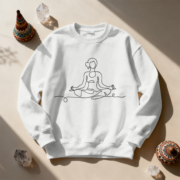 Olivenorma Minimalist Meditation Yoga Sweatshirt - image 12