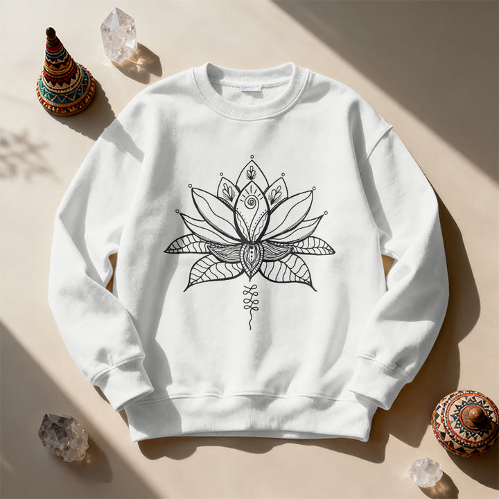 Olivenorma Lotus Bloom Yoga Meditation Sweatshirt - image 12