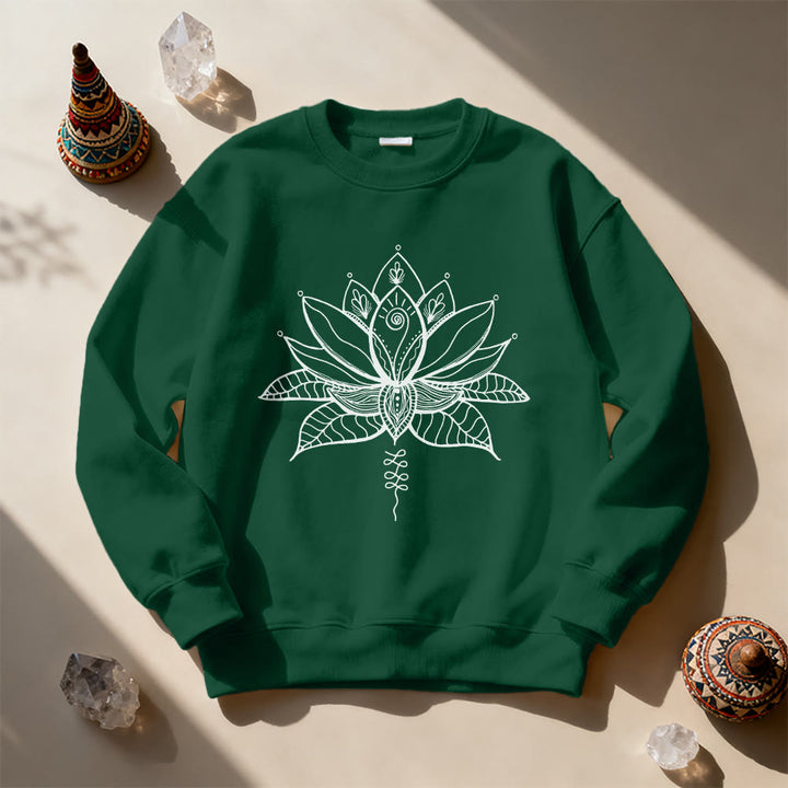 Olivenorma Lotus Bloom Yoga Meditation Sweatshirt - image 8
