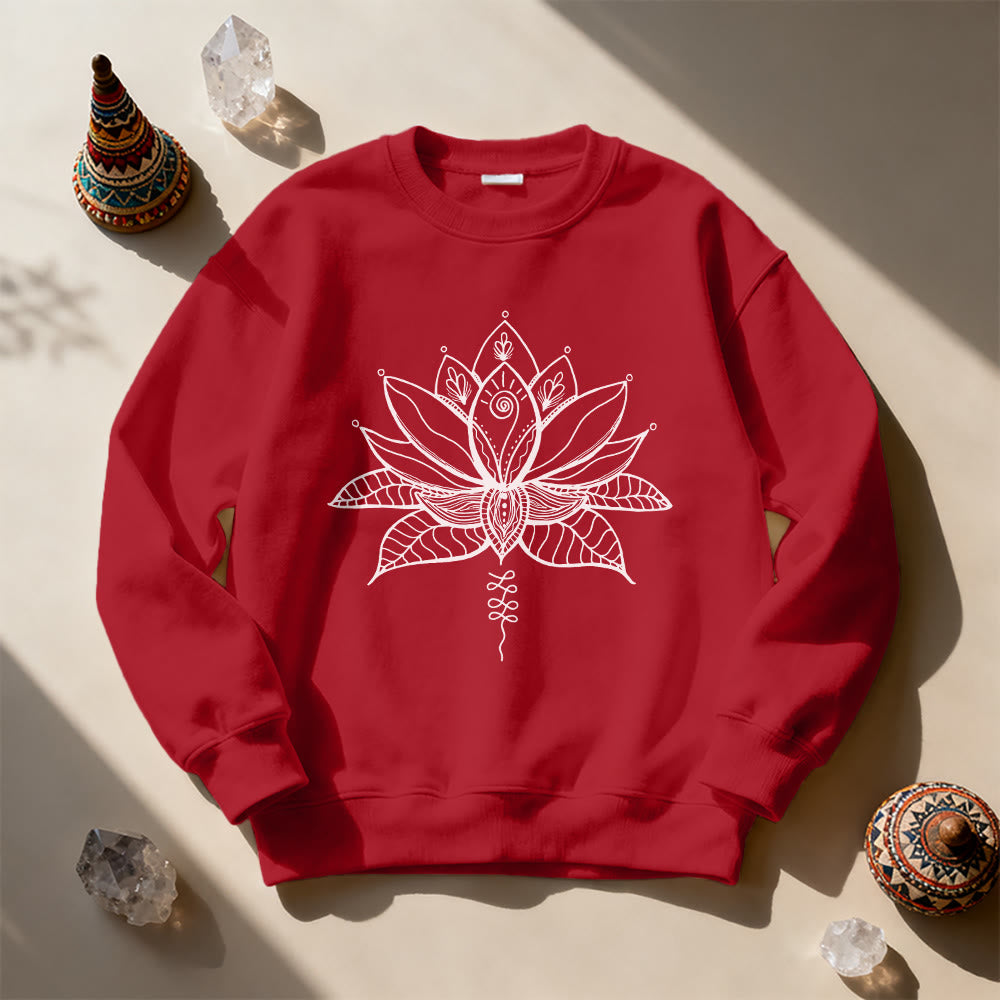 Olivenorma Lotus Bloom Yoga Meditation Sweatshirt - image 14