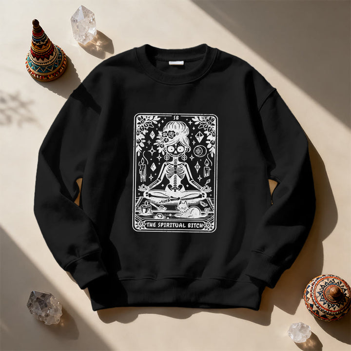 Olivenorma Spiritual Bitch Meditation Yoga Sweatshirt - image 4
