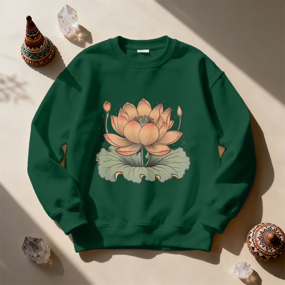 Olivenorma Lotus Bloom Yoga Meditation Sweatshirt - image 10
