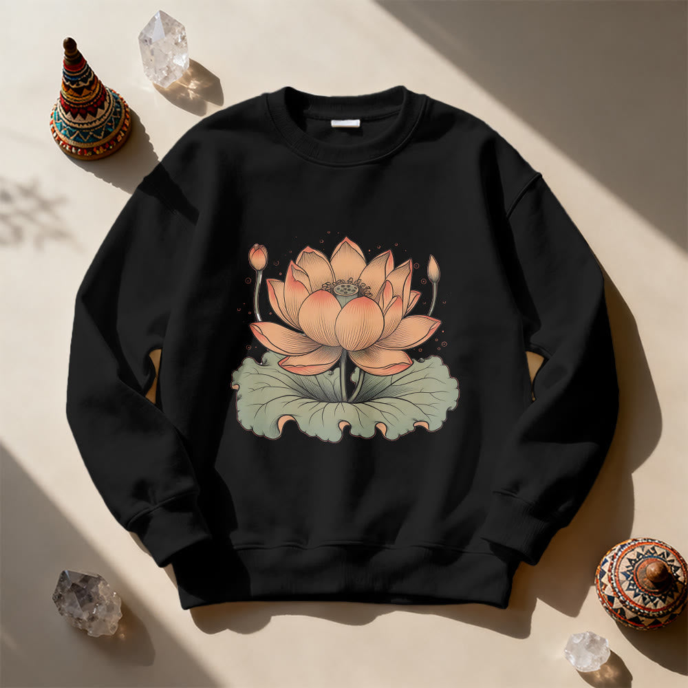 Olivenorma Lotus Bloom Yoga Meditation Sweatshirt - image 6
