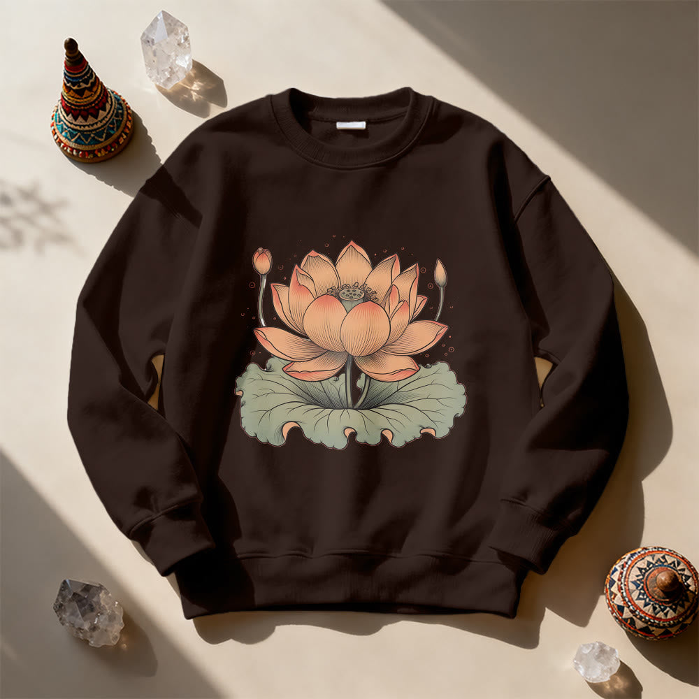Olivenorma Lotus Bloom Yoga Meditation Sweatshirt - image 12