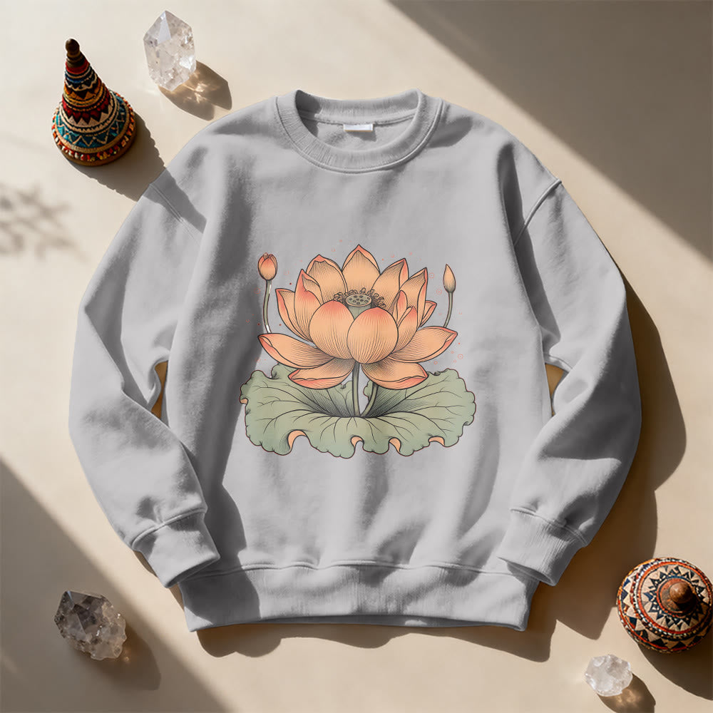 Olivenorma Lotus Bloom Yoga Meditation Sweatshirt - image 8