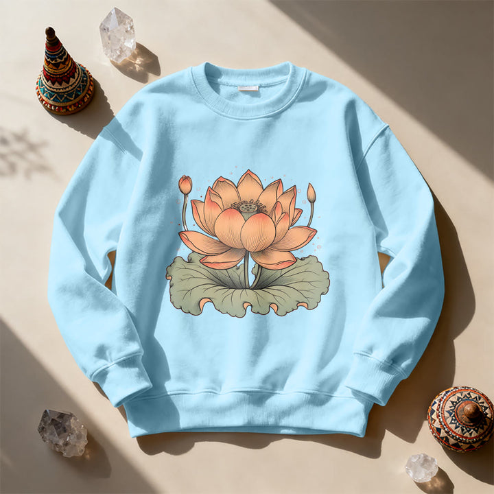 Olivenorma Lotus Bloom Yoga Meditation Sweatshirt - image 16
