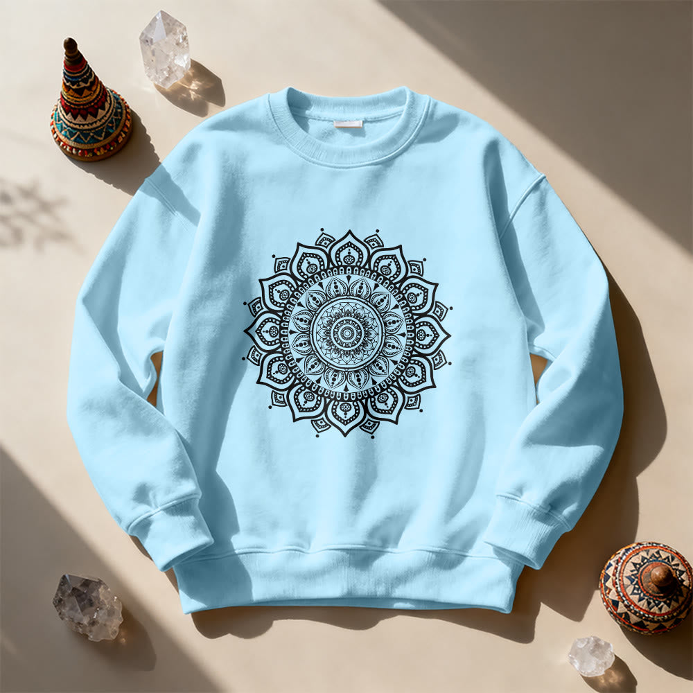 Olivenorma Zen Mandala Sacred Geometry Yoga Sweatshirt - image 16