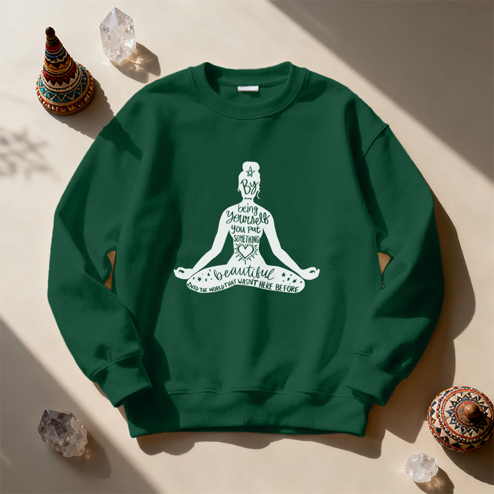 Olivenorma Mindful Balance Yoga Meditation Sweatshirt - image 1