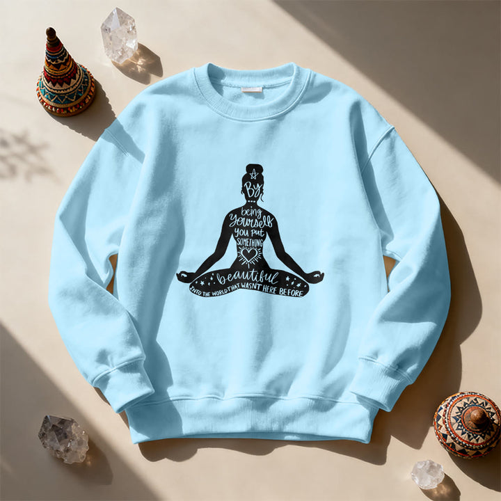 Olivenorma Mindful Balance Yoga Meditation Sweatshirt - image 16
