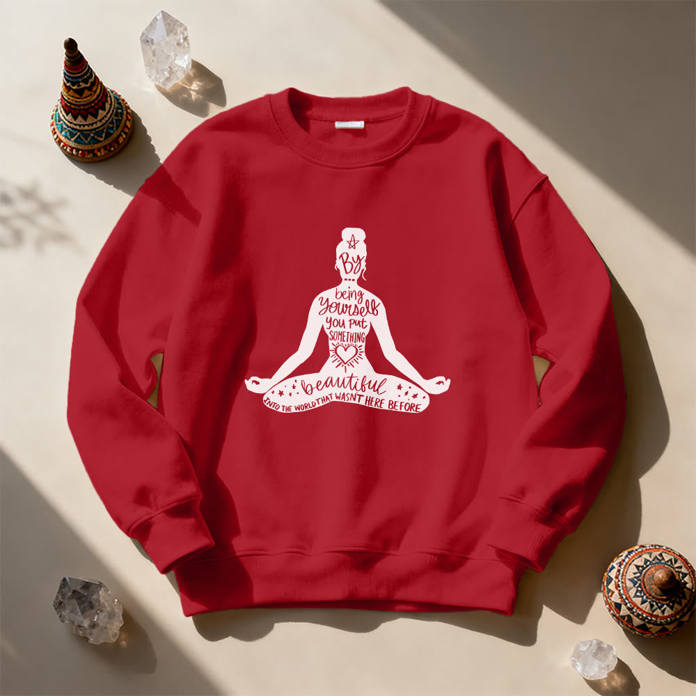 Olivenorma Mindful Balance Yoga Meditation Sweatshirt - image 6
