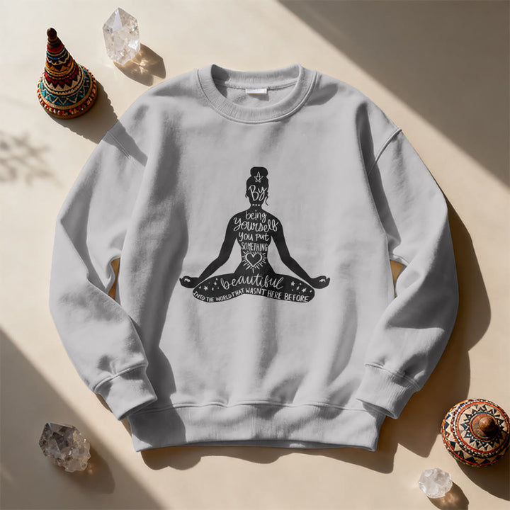 Olivenorma Mindful Balance Yoga Meditation Sweatshirt - image 12