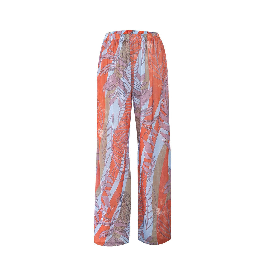 Olivenorma Women's High-Waist Mesh Sun Protection Flowy Wide Leg Pants - Style2 - XL - image 3