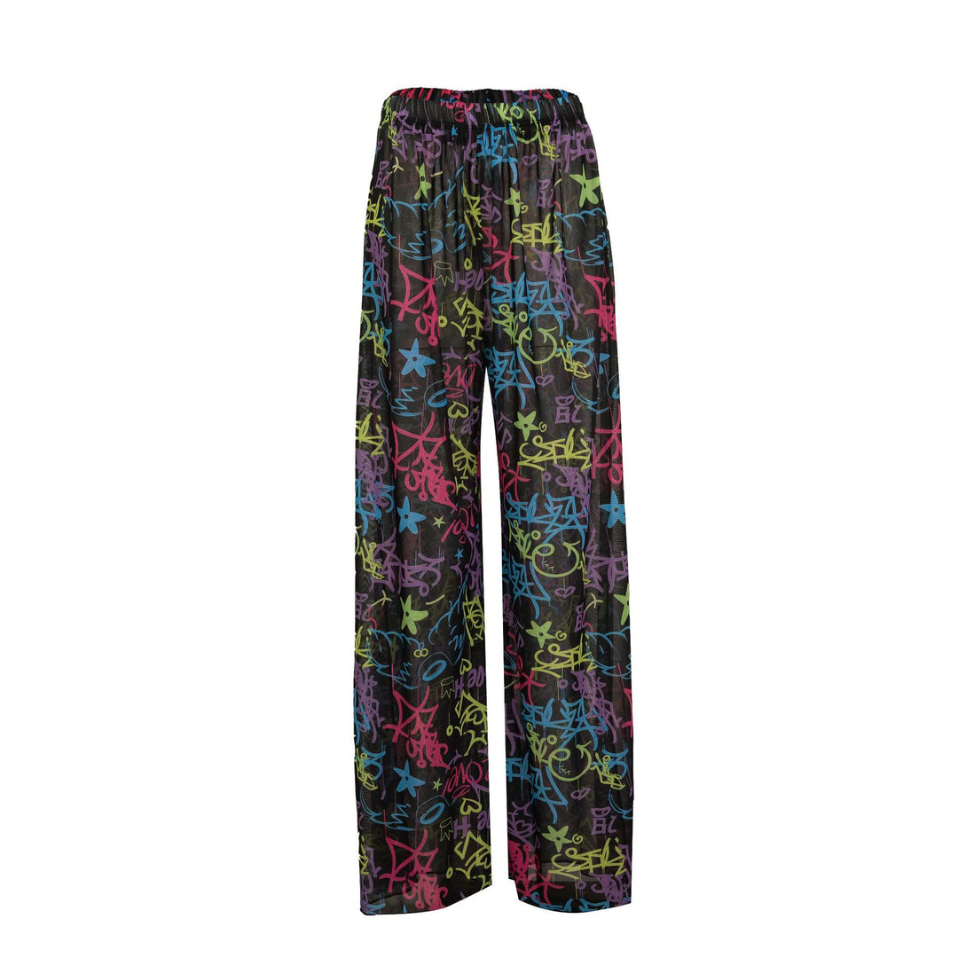 Olivenorma Women's High-Waist Mesh Sun Protection Flowy Wide Leg Pants - Style19 - XL - image 22