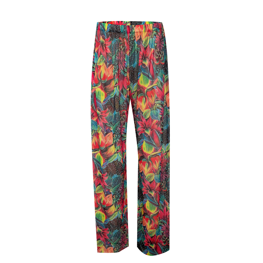 Olivenorma Women's High-Waist Mesh Sun Protection Flowy Wide Leg Pants - Style18 - XL - image 21