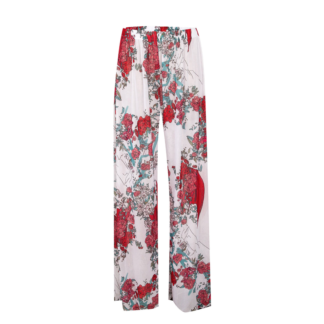 Olivenorma Women's High-Waist Mesh Sun Protection Flowy Wide Leg Pants - Style13 - XL - image 16