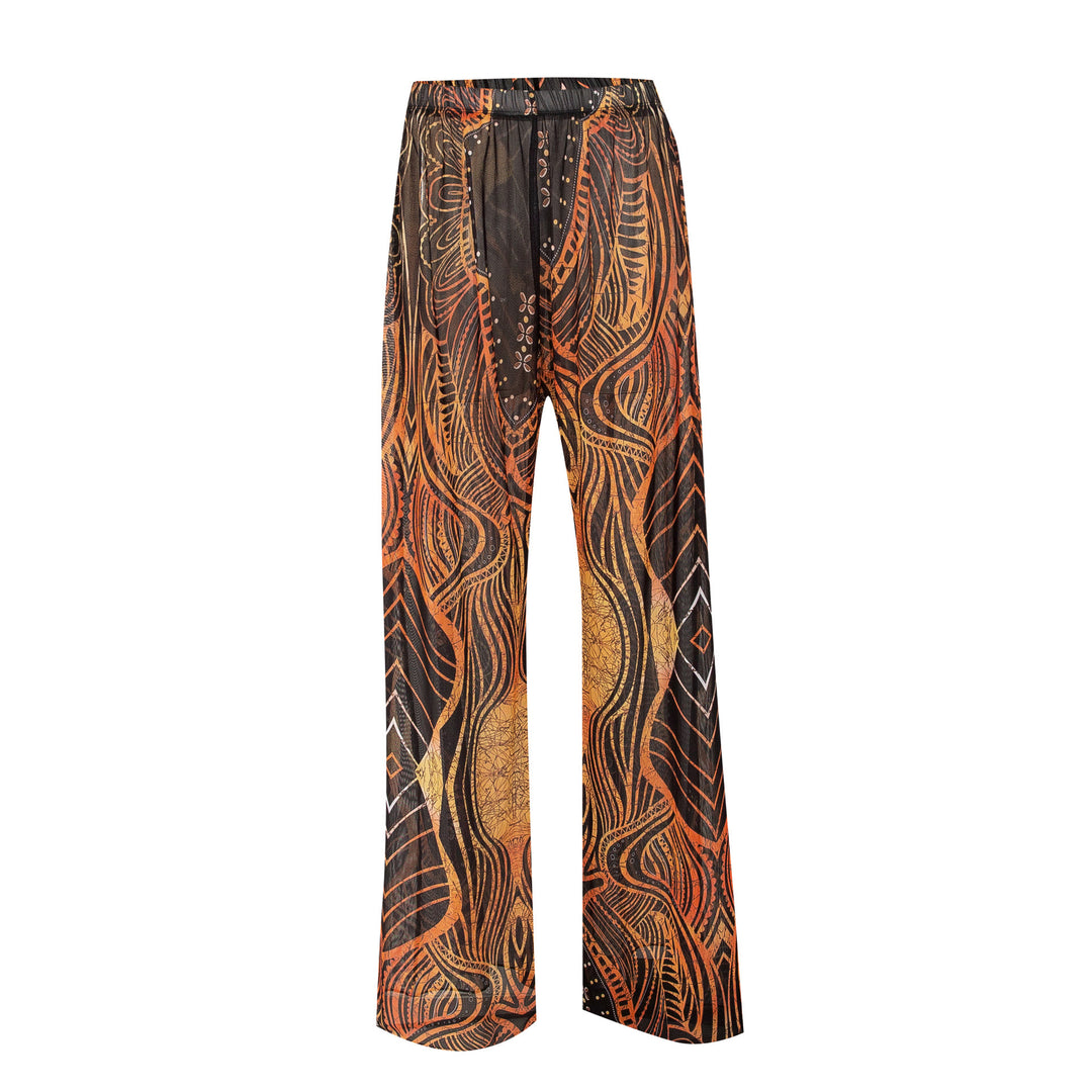 Olivenorma Women's High-Waist Mesh Sun Protection Flowy Wide Leg Pants - Style9 - XL - image 12