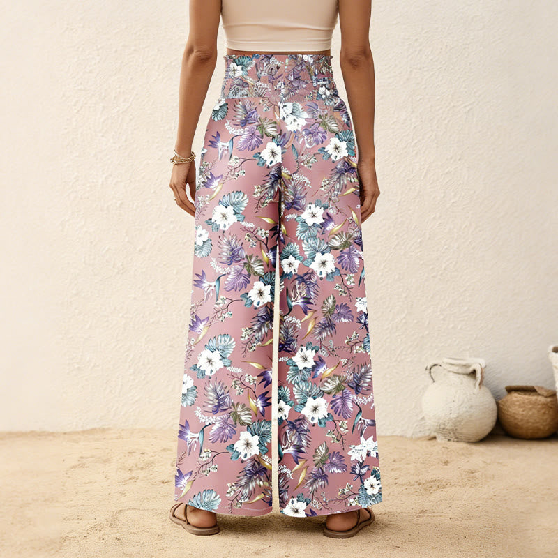 Olivenorma Women's Relaxed Drape Wide Leg Elastic Waist Casual Pants - image 4