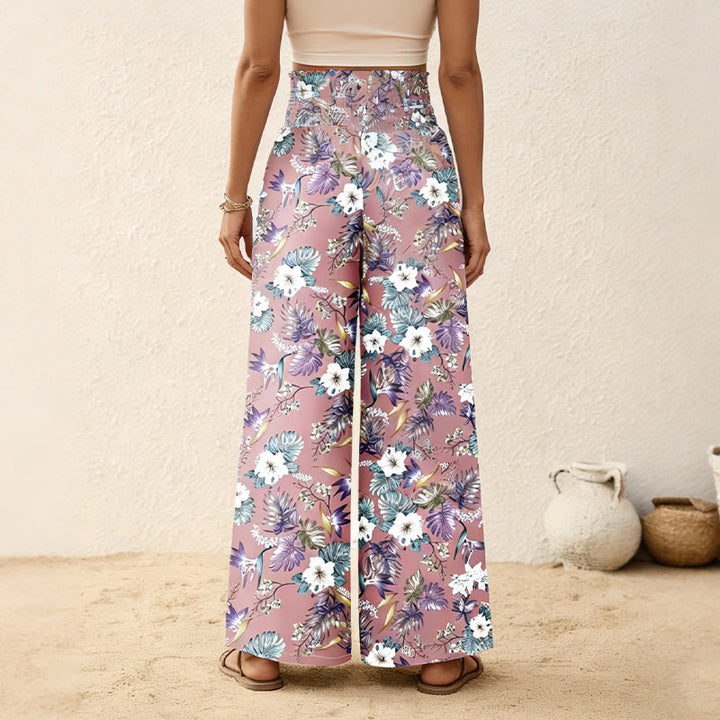 Olivenorma Women's Relaxed Drape Wide Leg Elastic Waist Casual Pants - image 4