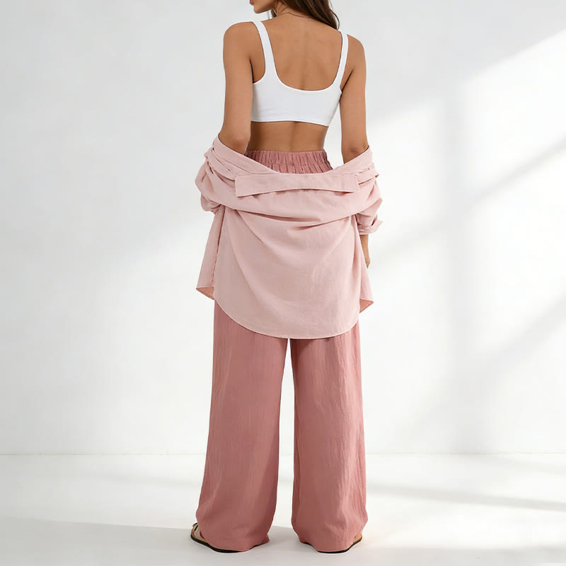 Olivenorma Women's High-Waist Relaxed Wide-Leg Casual Pants - image 6