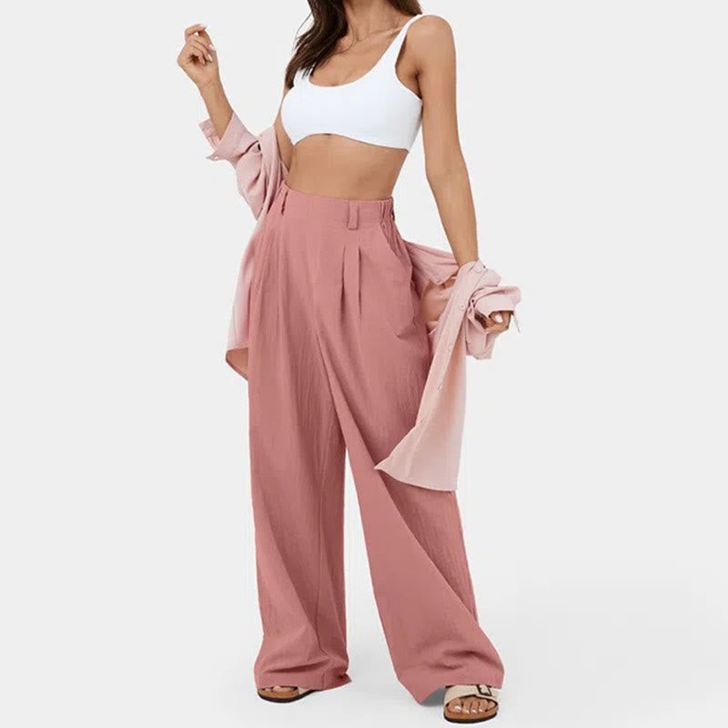 Olivenorma Women's High-Waist Relaxed Wide-Leg Casual Pants - image 5