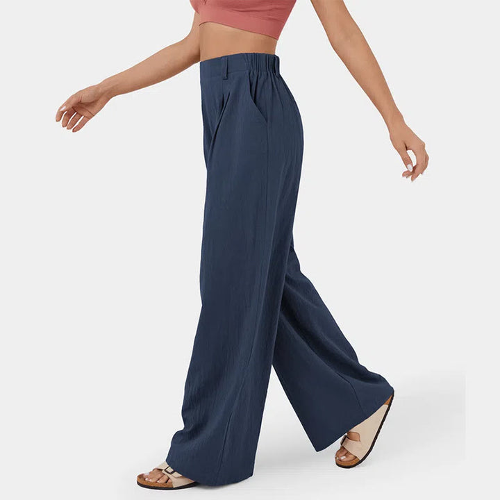Olivenorma Women's High-Waist Relaxed Wide-Leg Casual Pants - image 3