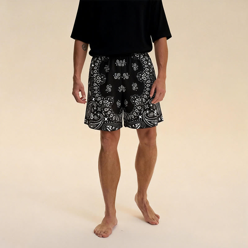 Olivenorma Men's Trendy Summer Printed Athletic Fitness Basketball Running Shorts Pants - image 20