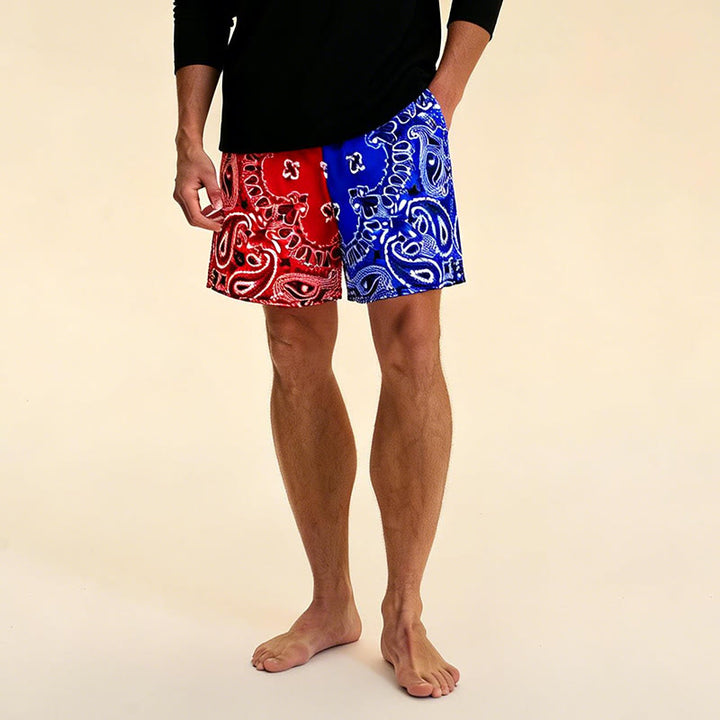 Olivenorma Men's Trendy Summer Printed Athletic Fitness Basketball Running Shorts Pants - image 67