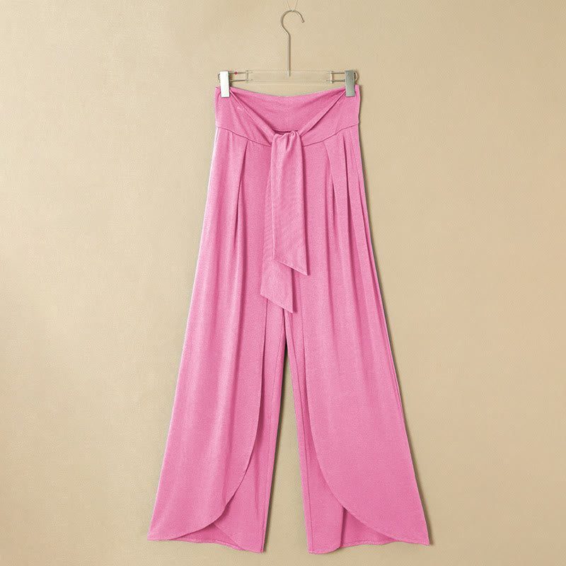 Olivenorma Women's Summer Yoga Wide-Leg Pants - Pink - 2XL - image 10