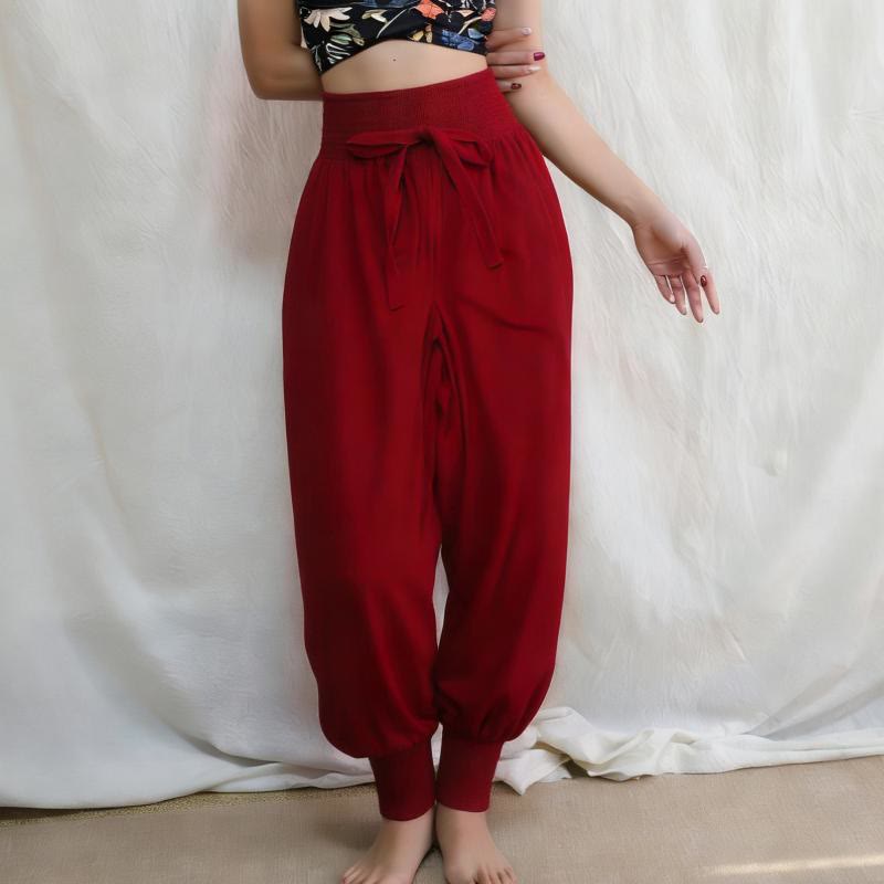 Olivenorma Women's Vintage Flow Yoga Pants - Red - image 3
