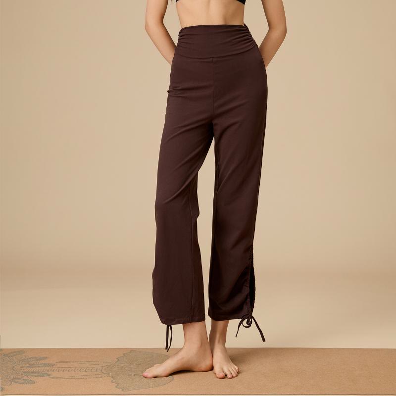Olivenorma Women's Airy High-Waist Drawstring Wide Leg Pants - image 2
