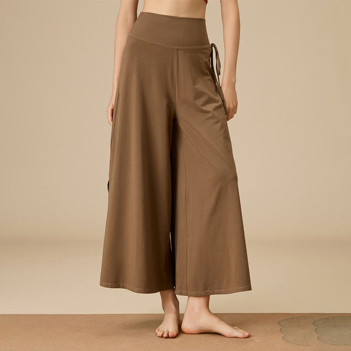 Olivenorma Women's Zen Flow High-Waist Wide Leg Pants - Cocoa - XL - image 0