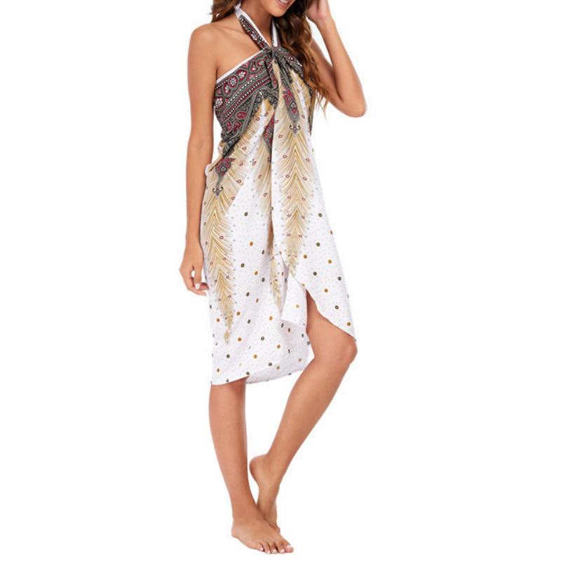 Olivenorma Women's One-Piece Wide Leg Wrap Dress - image 11