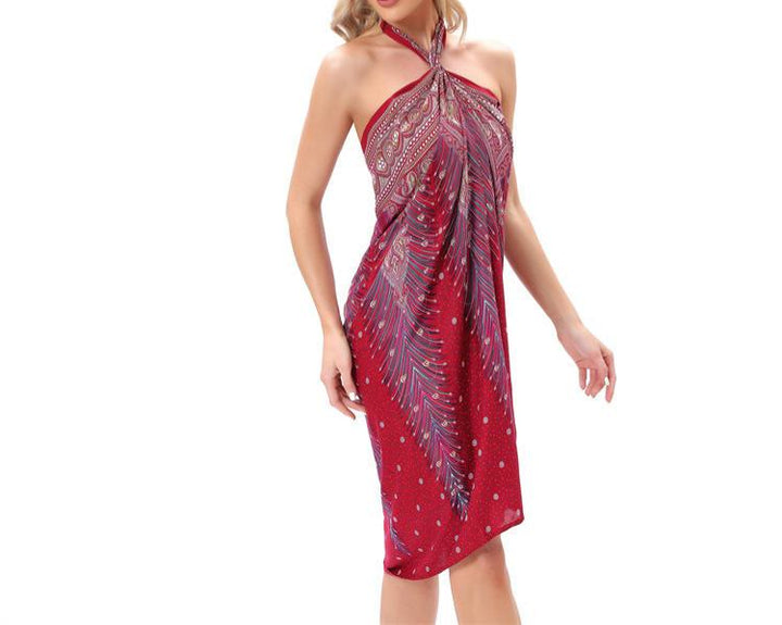 Olivenorma Women's One-Piece Wide Leg Wrap Dress - image 23
