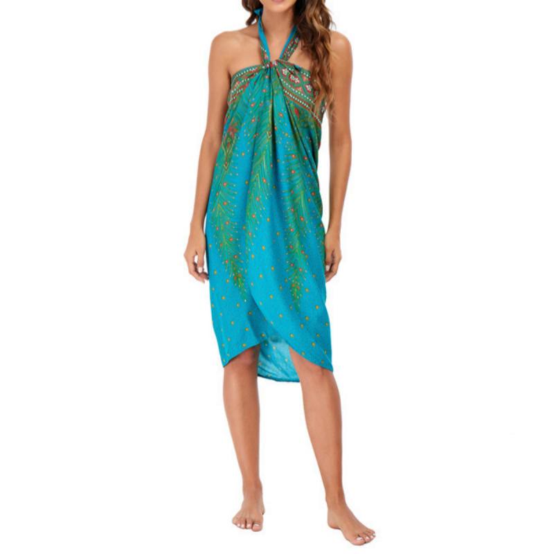 Olivenorma Women's One-Piece Wide Leg Wrap Dress - image 40