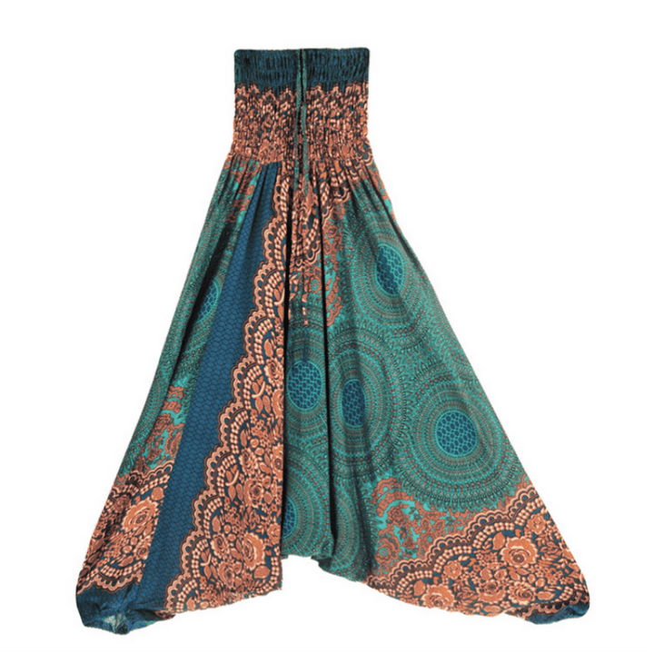 Olivenorma Women's Bohemian Relaxed Drop-Crotch Yoga Pants - image 8