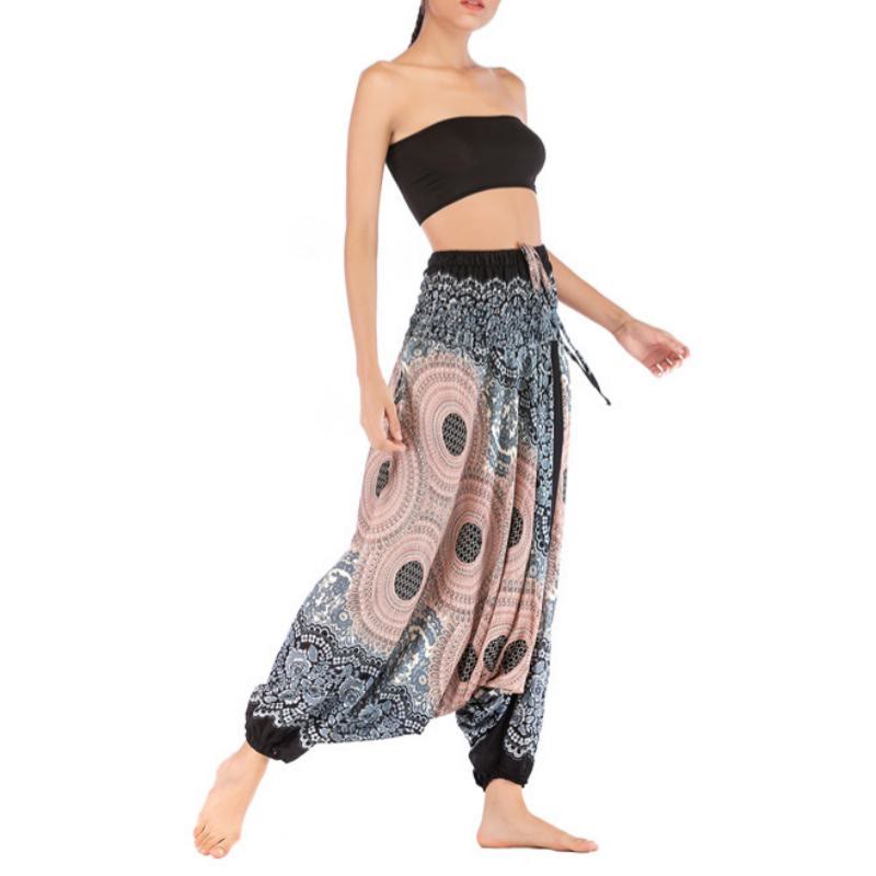 Olivenorma Women's Bohemian Relaxed Drop-Crotch Yoga Pants - image 28