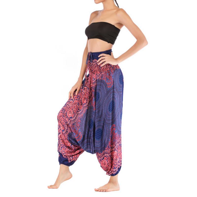 Olivenorma Women's Bohemian Relaxed Drop-Crotch Yoga Pants - image 21