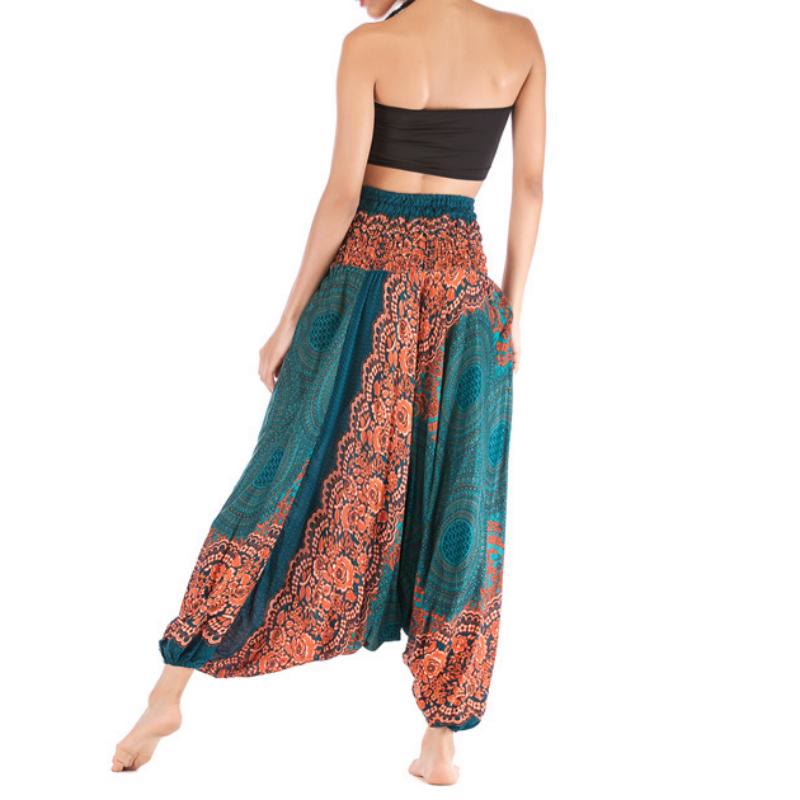 Olivenorma Women's Bohemian Relaxed Drop-Crotch Yoga Pants - image 4