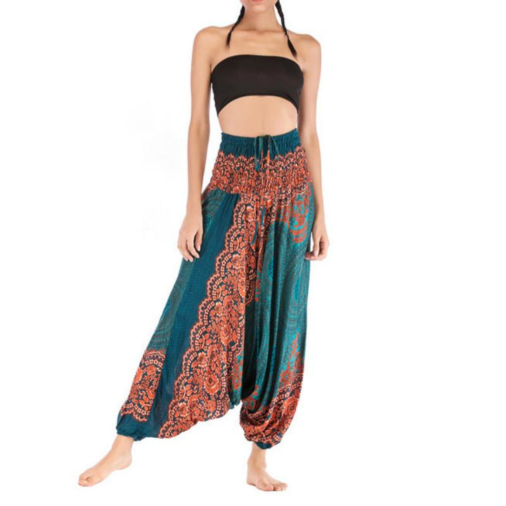 Olivenorma Women's Bohemian Relaxed Drop-Crotch Yoga Pants - image 3